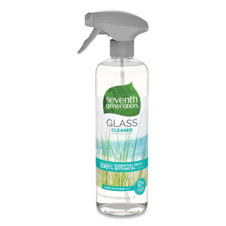 SEVENTH GENERATION Liquid Natural Glass and Surface Cleaner, Sparkling Seaside, Trigger Spray Bottle 44712EA